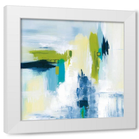Start To Forget White Modern Wood Framed Art Print by Hawkins, Julie