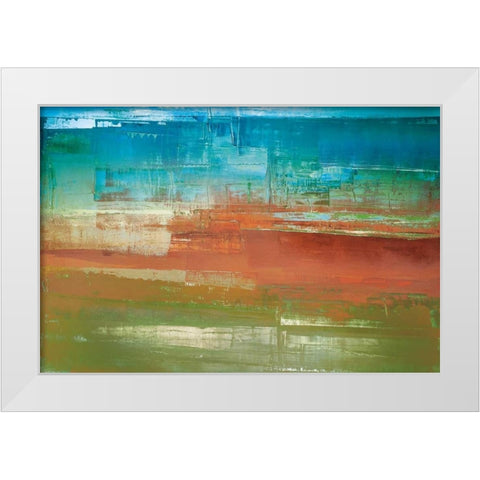 Mirage White Modern Wood Framed Art Print by Shire, Martin