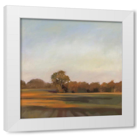Harvest Fields White Modern Wood Framed Art Print by Lightell, Megan