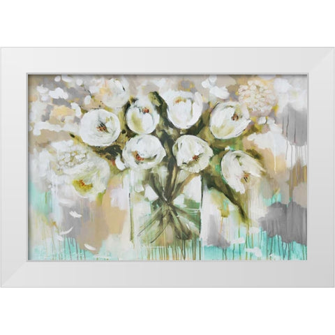Pure Blanc Tulipa White Modern Wood Framed Art Print by Brooks, Amanda J.
