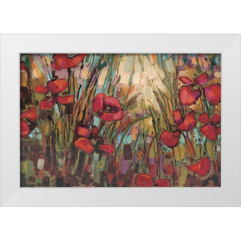 Opal White Modern Wood Framed Art Print by Heath, Crystal
