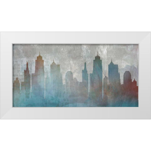 Urban Reflections White Modern Wood Framed Art Print by Duncan-He, Louis