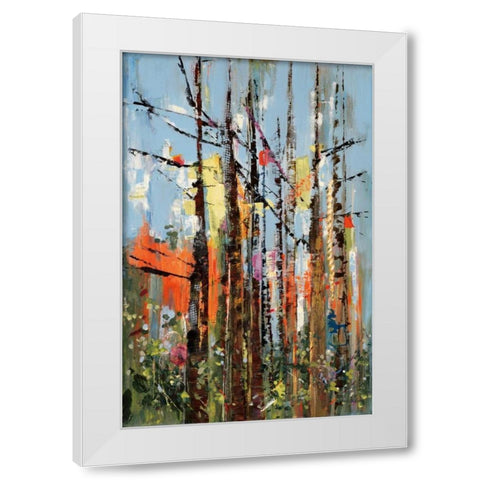 Eclectic Forest White Modern Wood Framed Art Print by Meyers, Rebecca