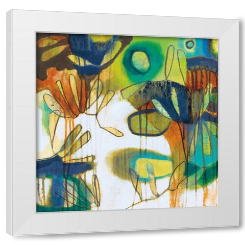 Tropical Burst I White Modern Wood Framed Art Print by Weber, Jennifer