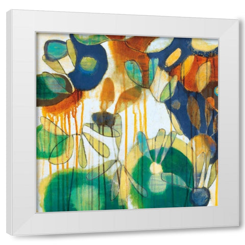 Tropical Burst II White Modern Wood Framed Art Print by Weber, Jennifer