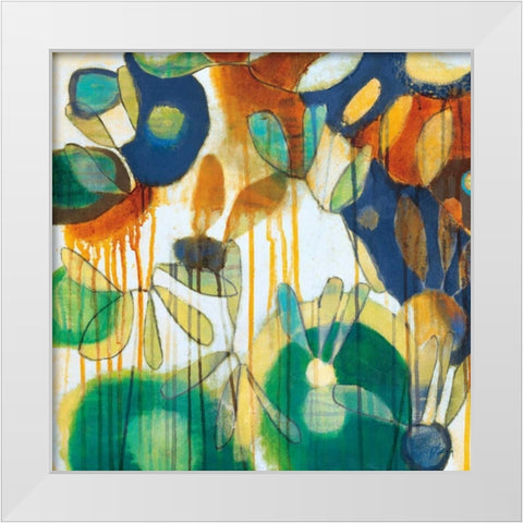 Tropical Burst II White Modern Wood Framed Art Print by Weber, Jennifer