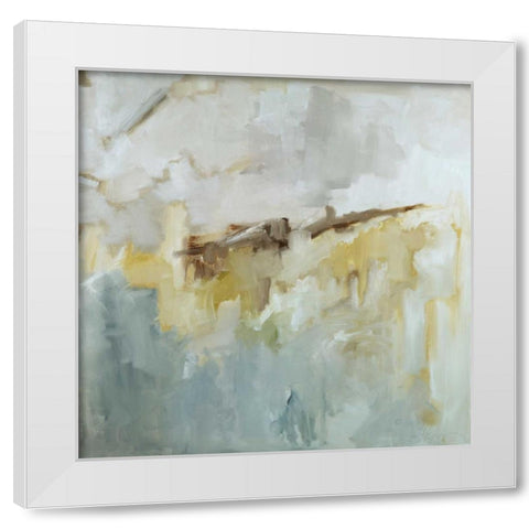 Time Passes White Modern Wood Framed Art Print by Ellens, Jacqueline