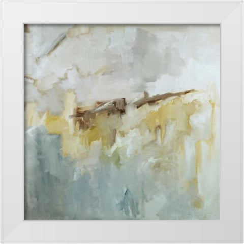 Time Passes White Modern Wood Framed Art Print by Ellens, Jacqueline
