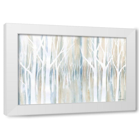 Mystical Woods White Modern Wood Framed Art Print by Banks, Debbie