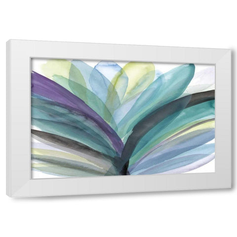 Blooming Glory White Modern Wood Framed Art Print by Meyers, Rebecca