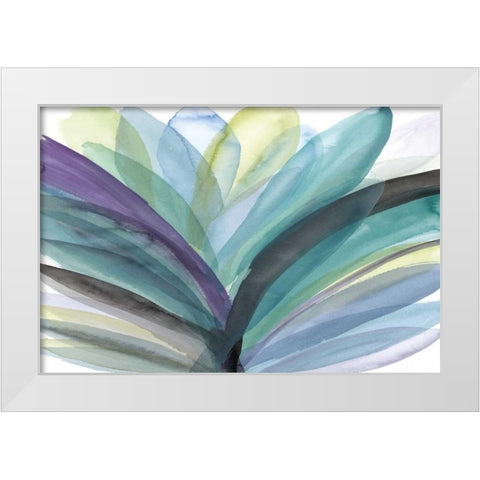 Blooming Glory White Modern Wood Framed Art Print by Meyers, Rebecca