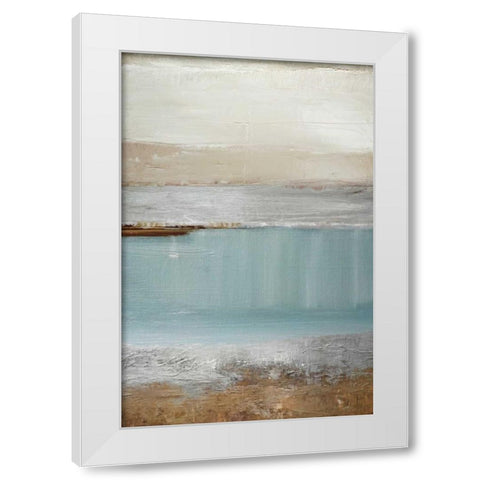 Echo Beach White Modern Wood Framed Art Print by Gold, Caroline