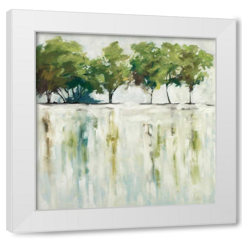 Reflections White Modern Wood Framed Art Print by Ellens, Jacqueline