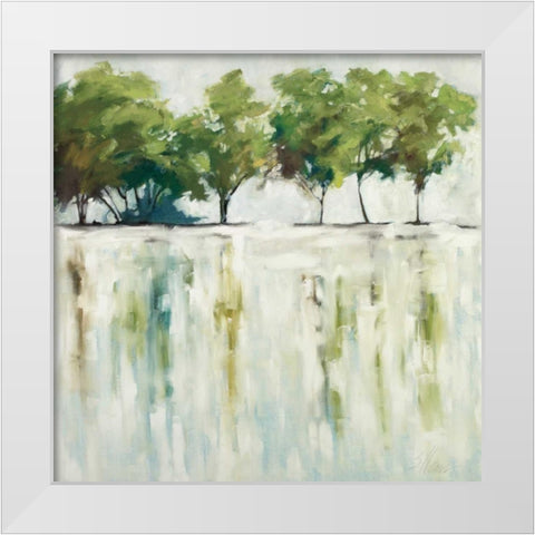 Reflections White Modern Wood Framed Art Print by Ellens, Jacqueline