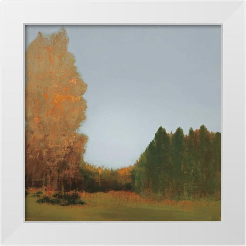 Copper Grove I White Modern Wood Framed Art Print by Gold, Caroline