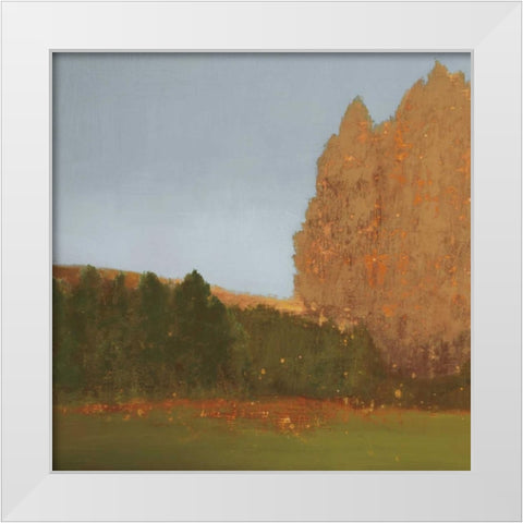 Copper Grove II White Modern Wood Framed Art Print by Gold, Caroline