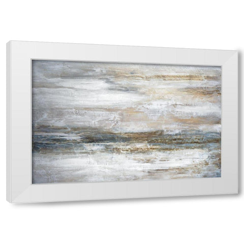 Mirage I White Modern Wood Framed Art Print by Fontaine, Stephane
