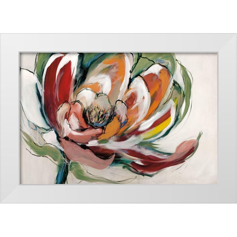 Bloomed I White Modern Wood Framed Art Print by Fitsimmons, A.