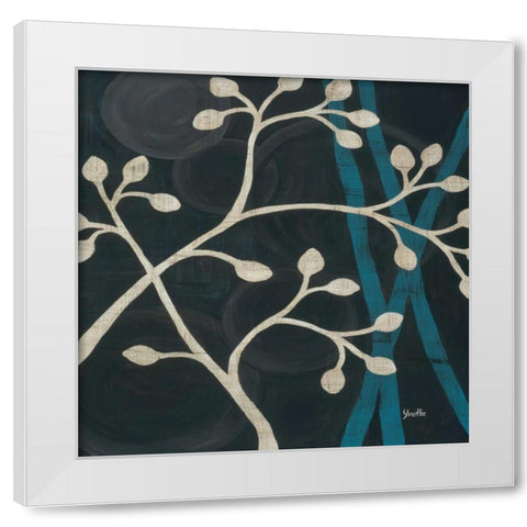 Spring Buds I White Modern Wood Framed Art Print by St. Amant, Yvette