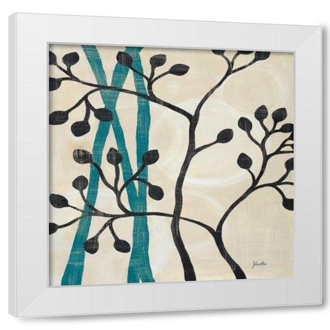 Spring Buds II White Modern Wood Framed Art Print by St. Amant, Yvette