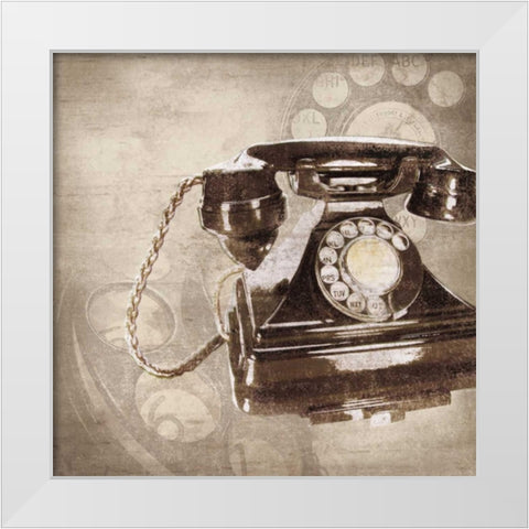 On My Desk II White Modern Wood Framed Art Print by Venter, Tandi