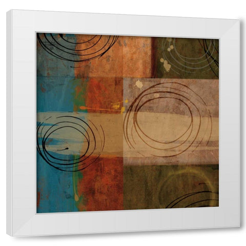 Corona White Modern Wood Framed Art Print by Mallett, Keith