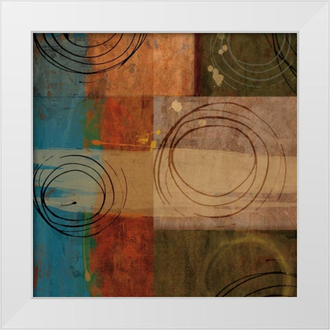 Corona White Modern Wood Framed Art Print by Mallett, Keith