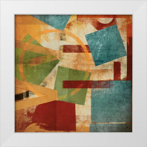 Alphabet Soup I White Modern Wood Framed Art Print by NOAH