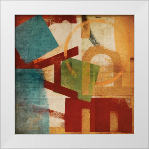 Alphabet Soup II White Modern Wood Framed Art Print by NOAH