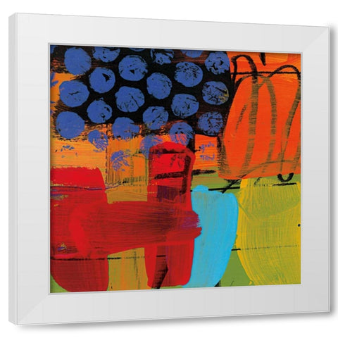 Phenomenal Energy White Modern Wood Framed Art Print by Baker, Brent