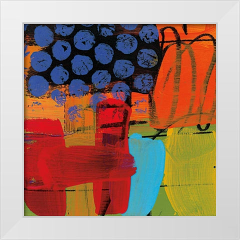 Phenomenal Energy White Modern Wood Framed Art Print by Baker, Brent