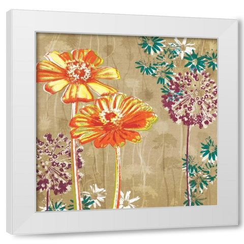 Good Times I White Modern Wood Framed Art Print by Venter, Tandi