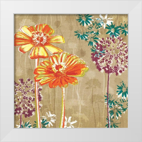 Good Times I White Modern Wood Framed Art Print by Venter, Tandi