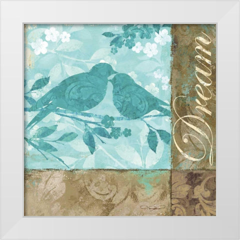 Dream White Modern Wood Framed Art Print by Mallett, Keith