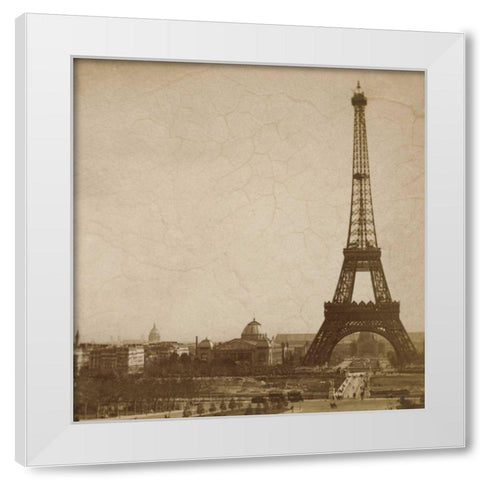 Historical Paris White Modern Wood Framed Art Print by Atria, Cristin