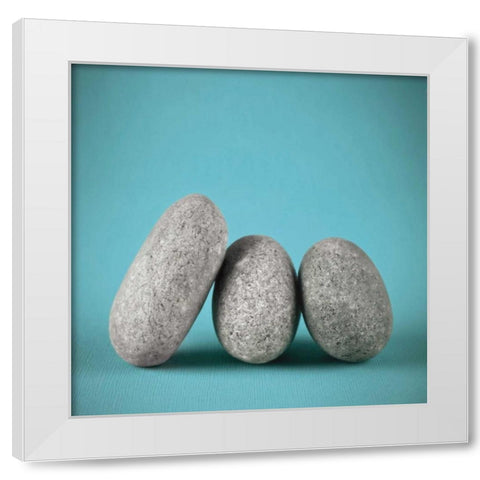 Rock Art III White Modern Wood Framed Art Print by Frank, Assaf