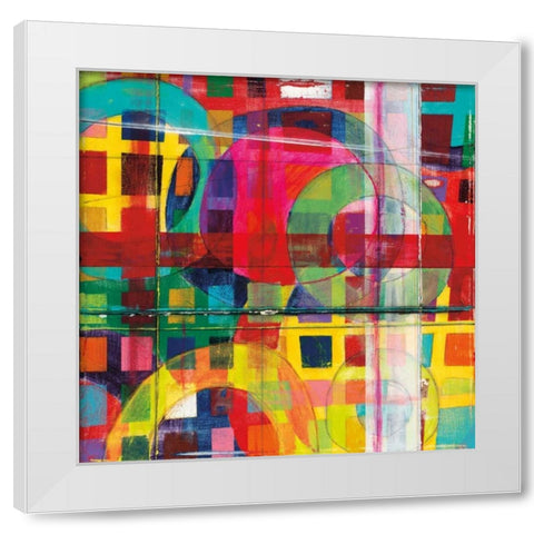 Bigger Houses White Modern Wood Framed Art Print by Vida, Dante