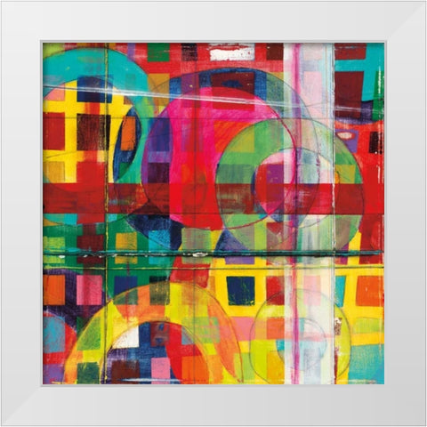 Bigger Houses White Modern Wood Framed Art Print by Vida, Dante