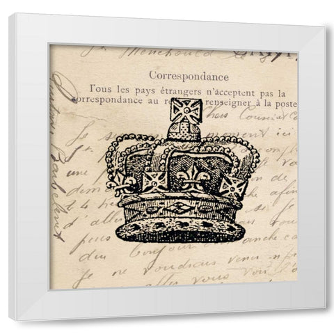 Royalty I White Modern Wood Framed Art Print by Berg, Sabine