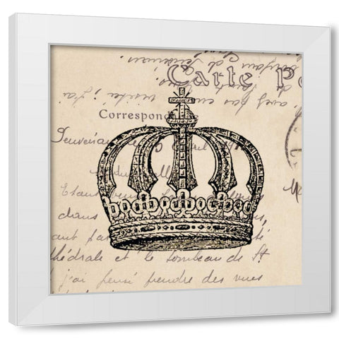 Royalty II White Modern Wood Framed Art Print by Berg, Sabine