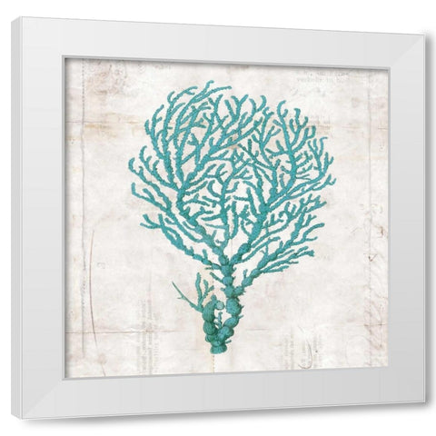 Under the Sea I White Modern Wood Framed Art Print by Berg, Sabine