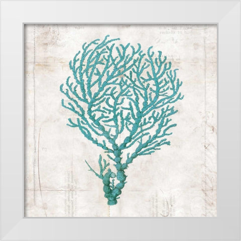Under the Sea I White Modern Wood Framed Art Print by Berg, Sabine