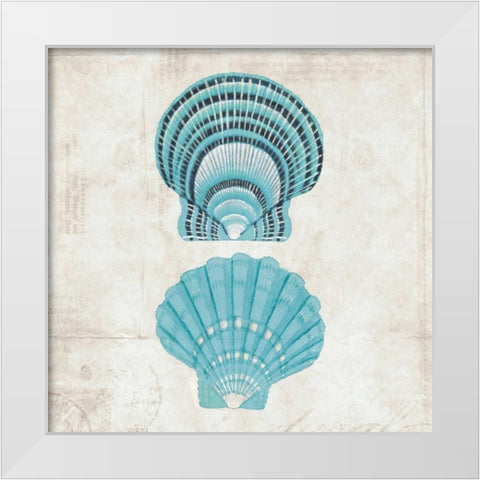 Under the Sea III White Modern Wood Framed Art Print by Berg, Sabine