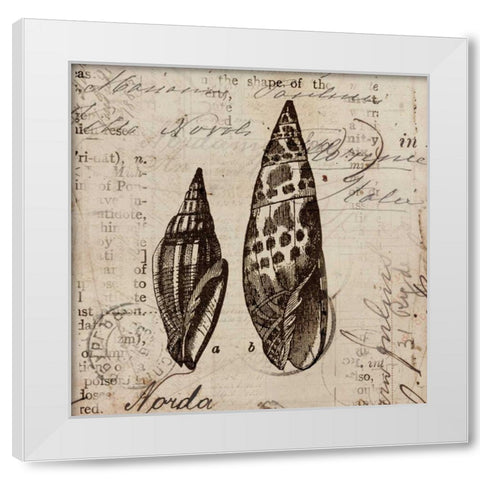 Ocean Collection III White Modern Wood Framed Art Print by Berg, Sabine