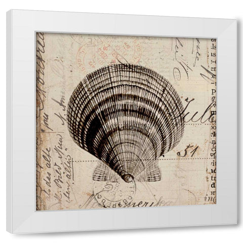 Ocean Collection IV White Modern Wood Framed Art Print by Berg, Sabine