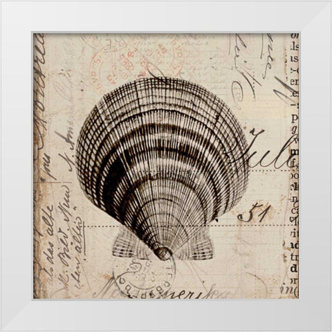 Ocean Collection IV White Modern Wood Framed Art Print by Berg, Sabine