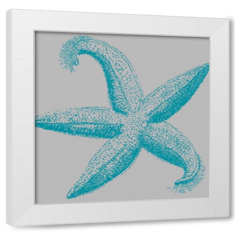 Sea Stars I White Modern Wood Framed Art Print by Berg, Sabine