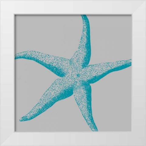 Sea Stars II White Modern Wood Framed Art Print by Berg, Sabine
