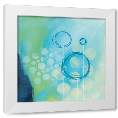 Fortune Fool White Modern Wood Framed Art Print by Hawkins, Julie