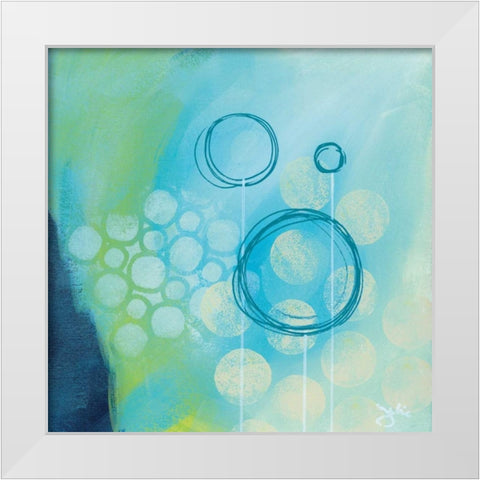 Fortune Fool White Modern Wood Framed Art Print by Hawkins, Julie